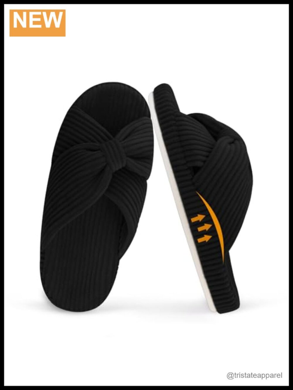 Orthopedic Arch Support Memory Foam Open Toe Corduroy Slippers House Shoes